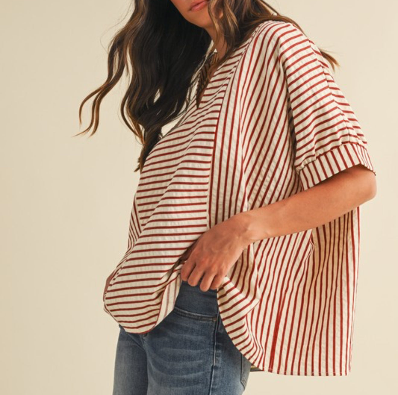 Stripes Are My Type Top