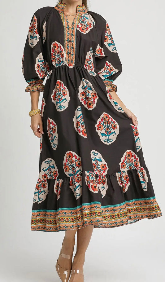 Francine Floral Patch Dress