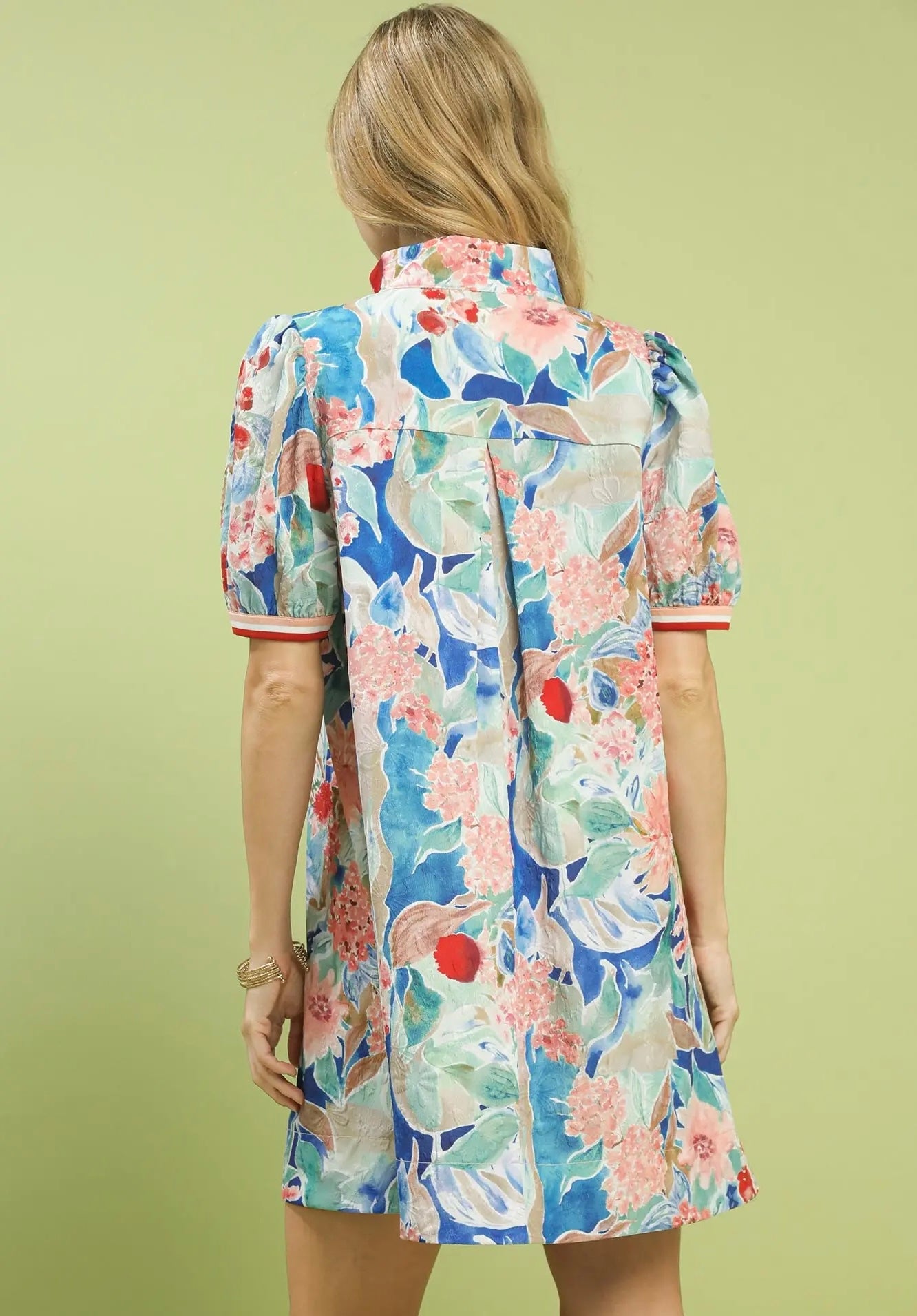 Bev Bloomscape Print Mini Dress