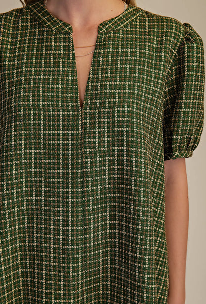 Henley Hunter Green Mini Dress