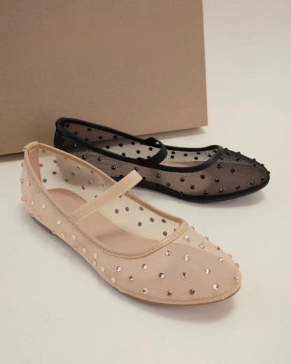 Rhinestone Mary Jane Flats