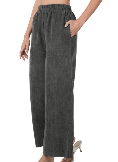 Corduroy Wide Leg Pants