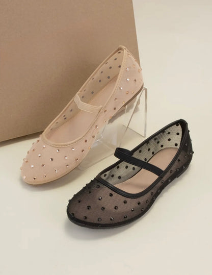 Rhinestone Mary Jane Flats