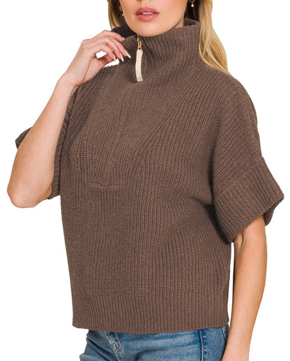 Hallie Half Zip Sweater