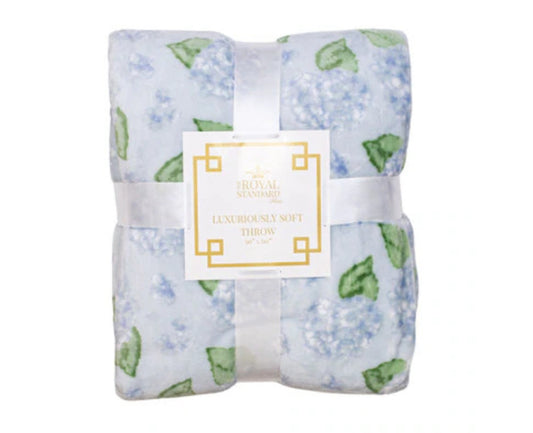 Luxuriously Soft Hydrangea Throw