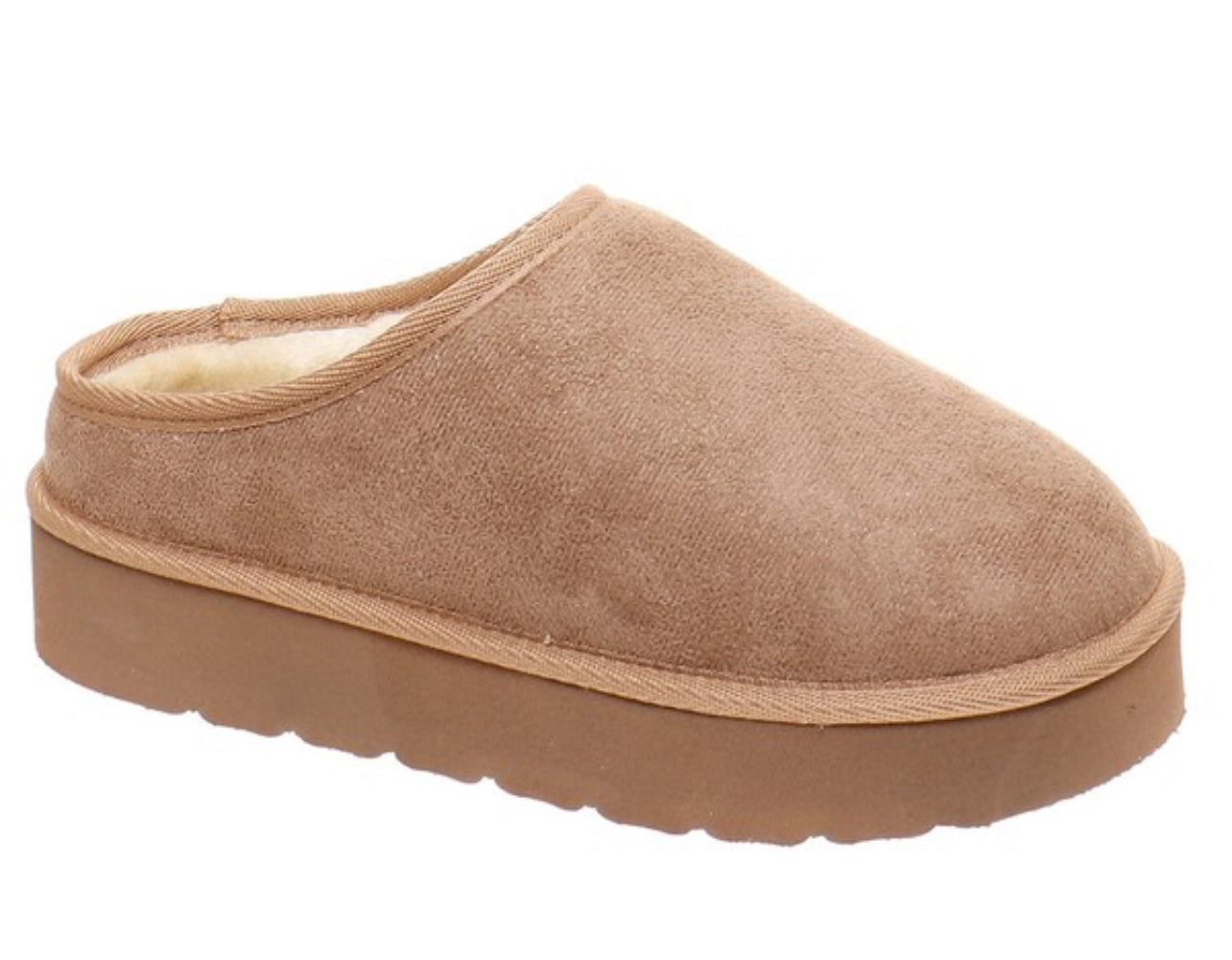 Slide On Suede Slippers