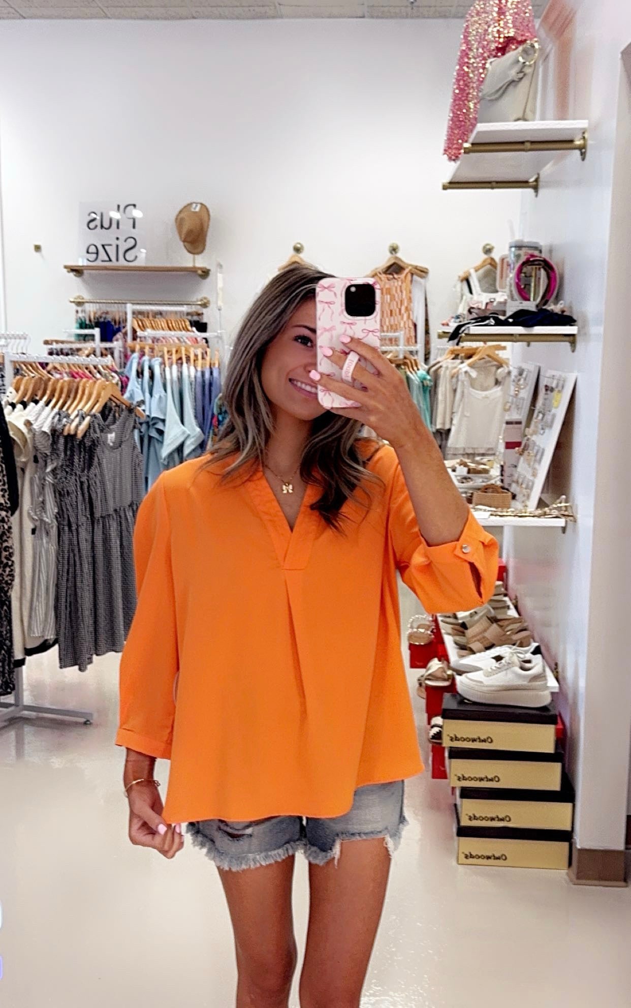 Olivia’s Orange Blouse