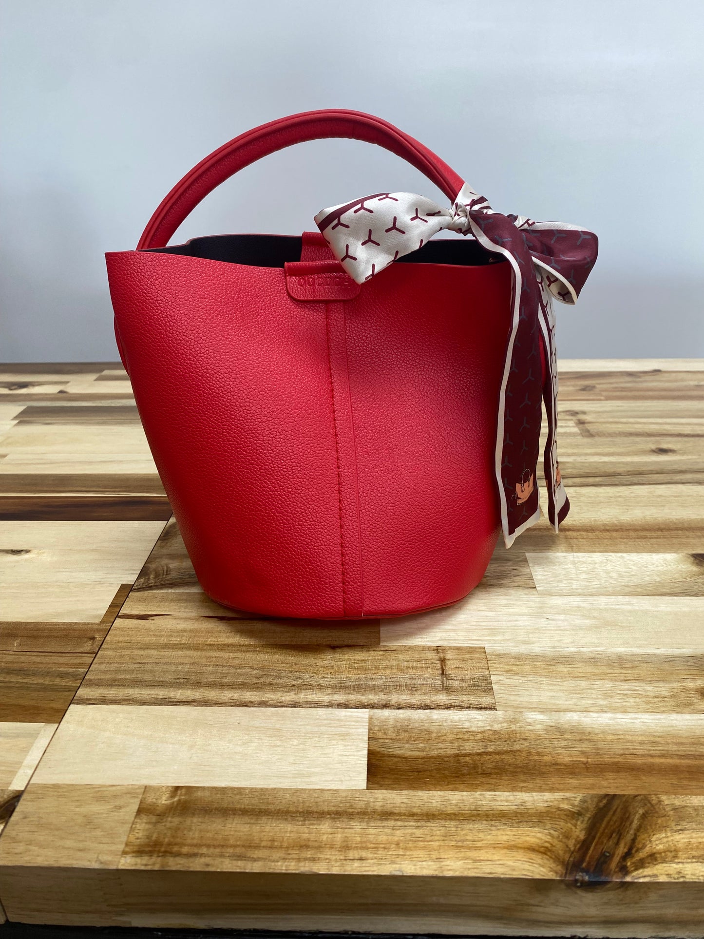 Red Bucket Bag