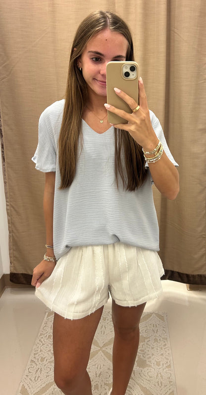 Cassie’s Cream Shorts