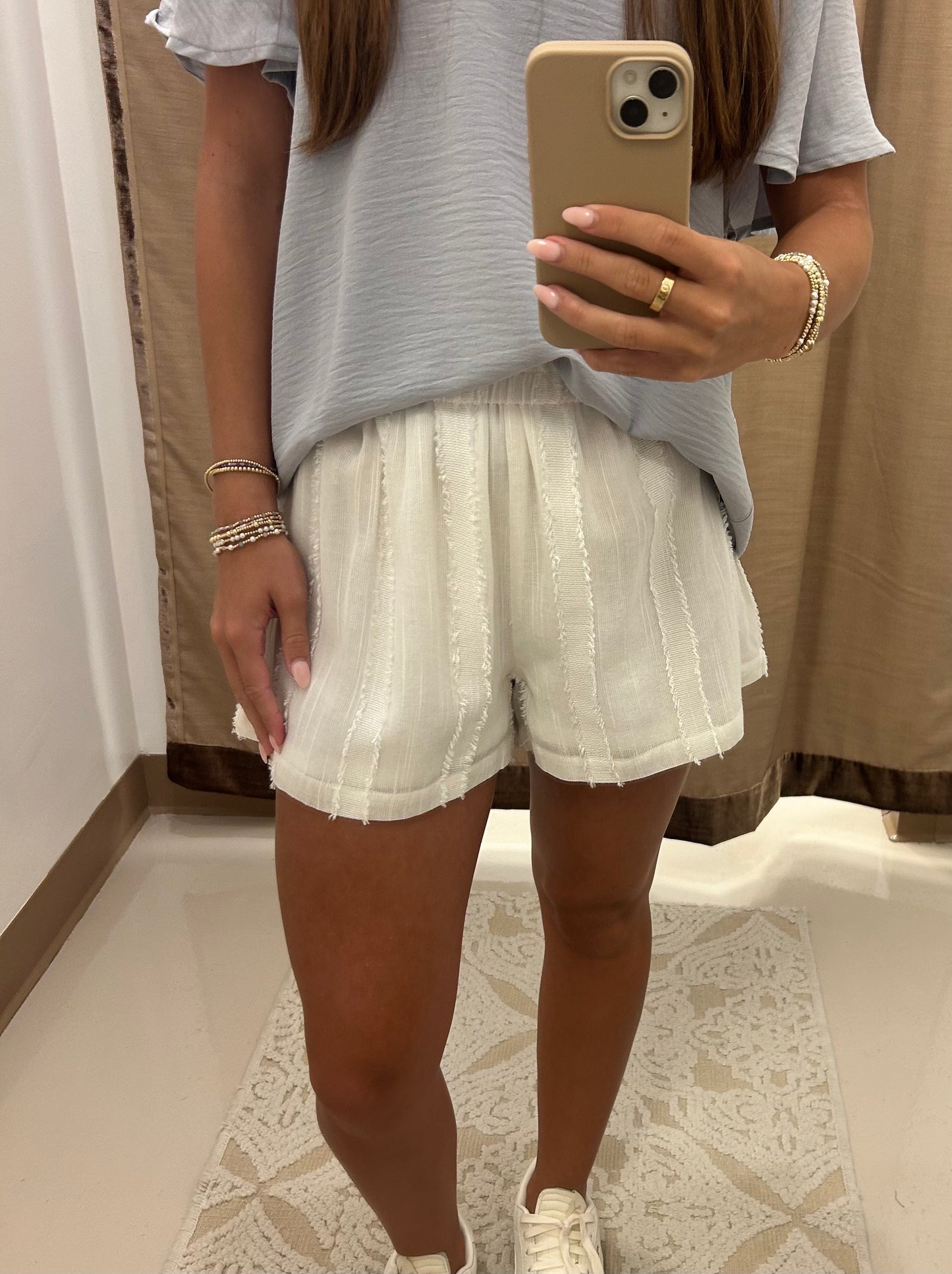 Cassie’s Cream Shorts