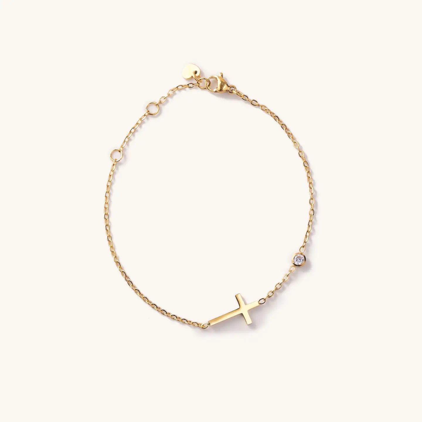 Martha Gold Cross Bracelet
