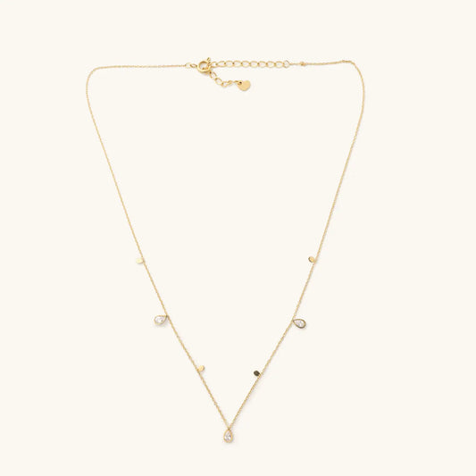 Kate Crystal Teardrop Necklace