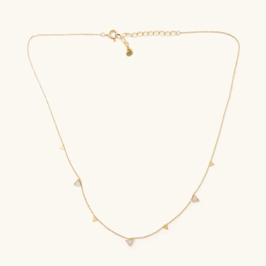 Tori Crystal Triangle Necklace