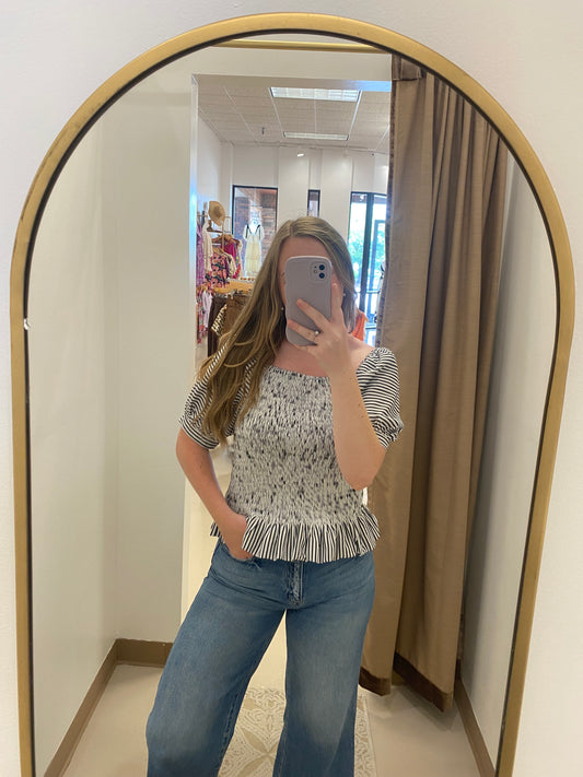Smocks & Stripes Top