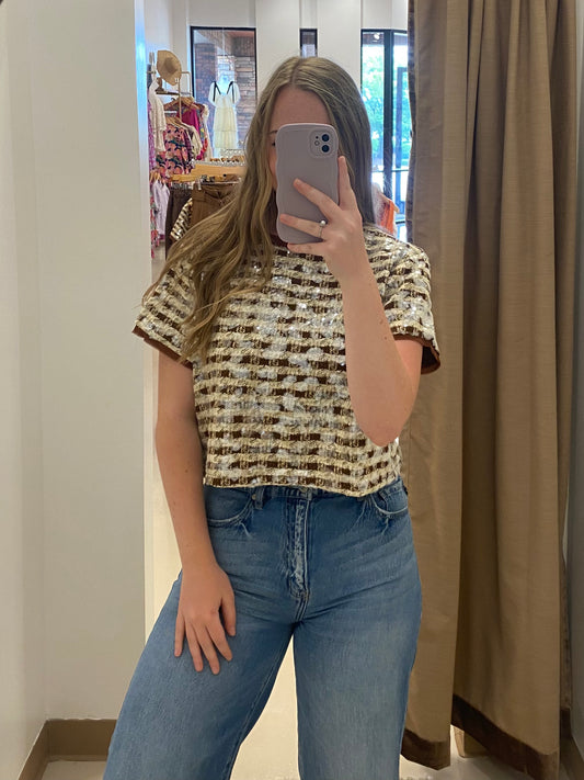 Sparkle Queen Crop Top