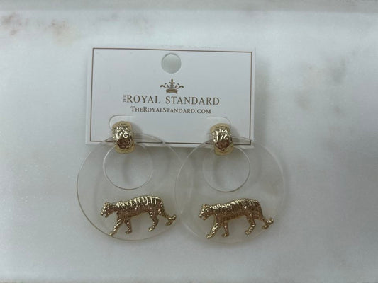 Easy Tiger Hoop Earrings