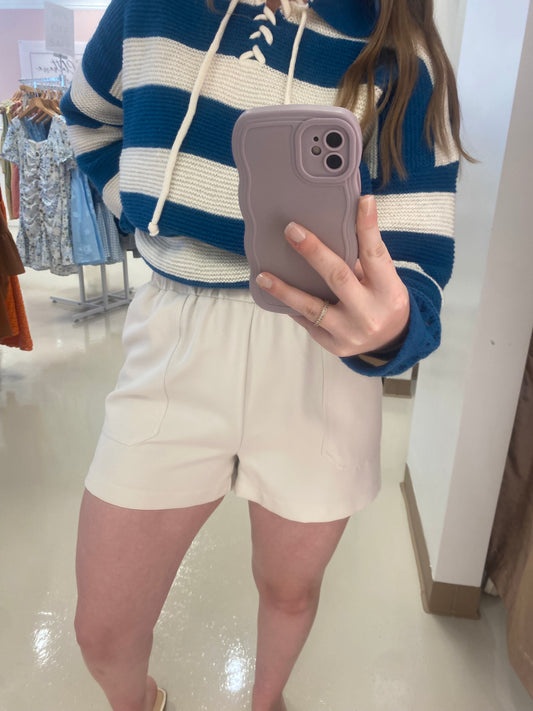 Pocket Shorts In Cream