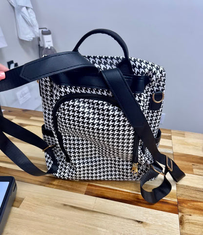Houndstooth Backpack
