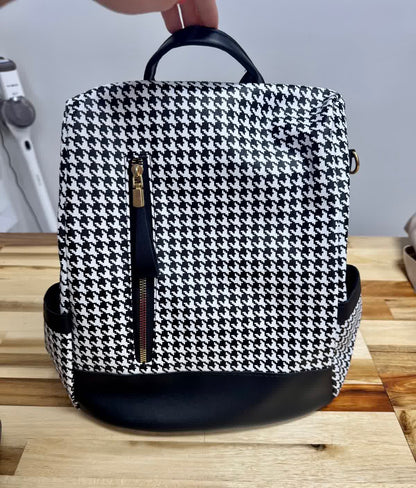 Houndstooth Backpack