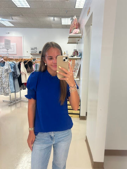 Reina’s Ruffle Neck Top
