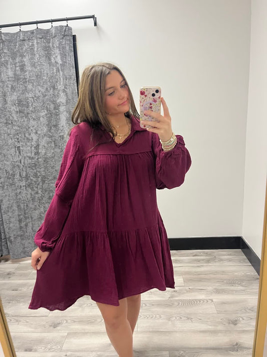 Beth’s Burgundy Dress