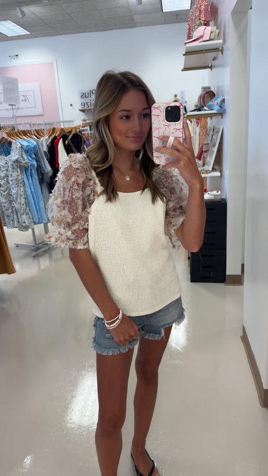 Sheer Shoulder Top