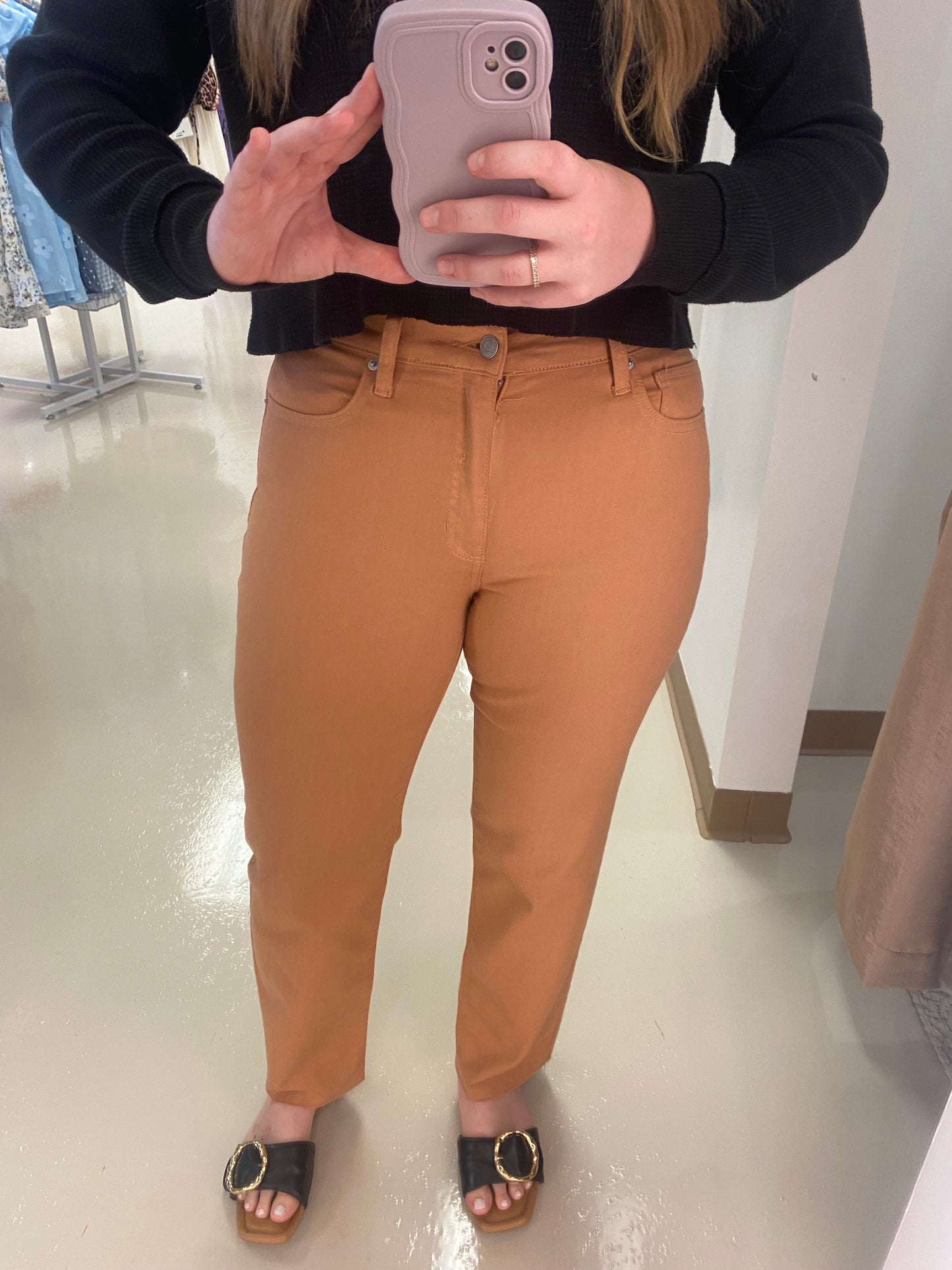 Carrie’s Light Camel Pants