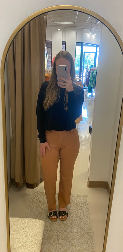 Carrie’s Light Camel Pants