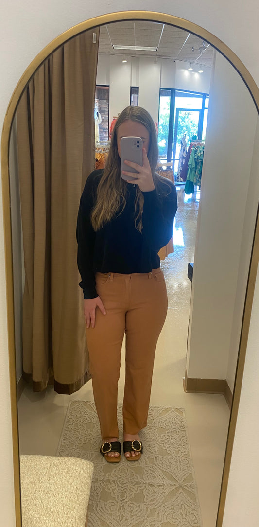 Carrie’s Light Camel Pants