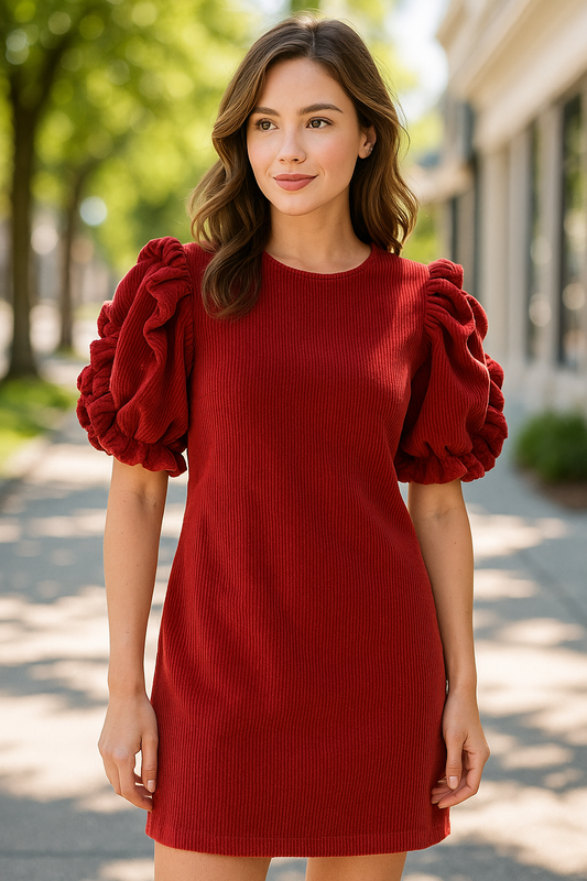 Marsala Must Have Mini Dress