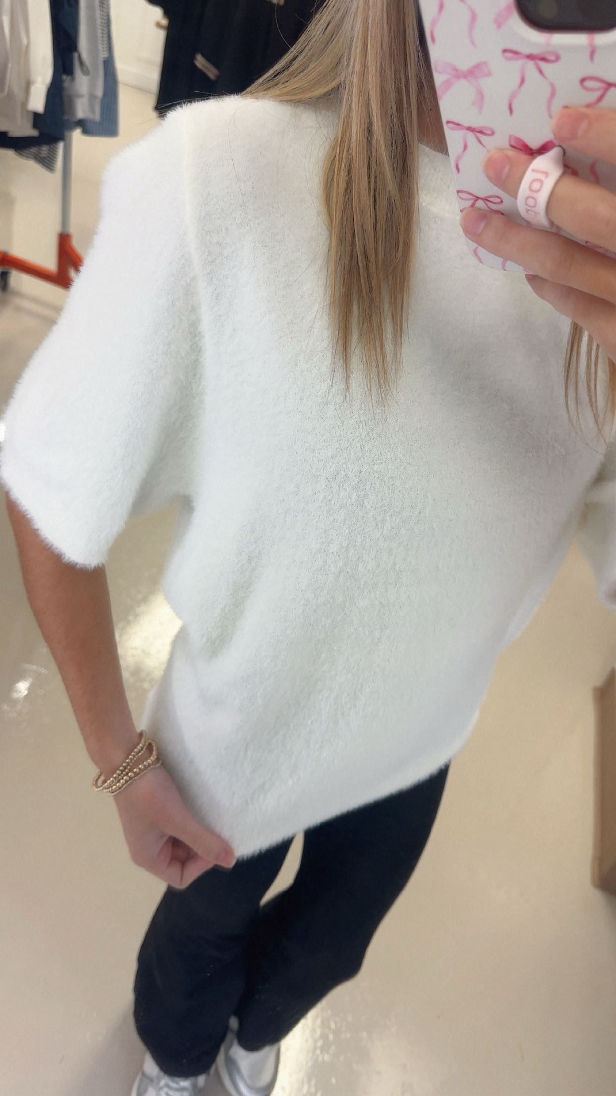 Isabelle Ivory Short Sleeve Sweater