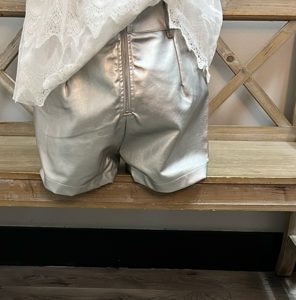 Metallic Silver Short