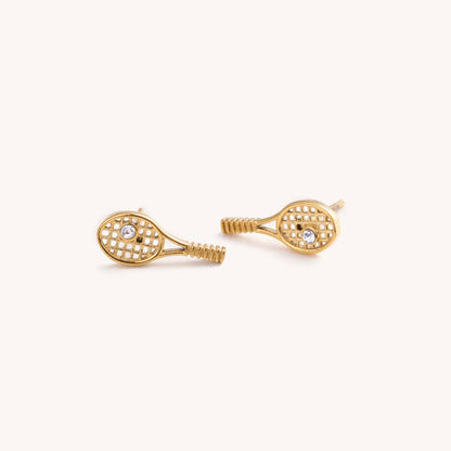 Tennis Racket Stud Earrings