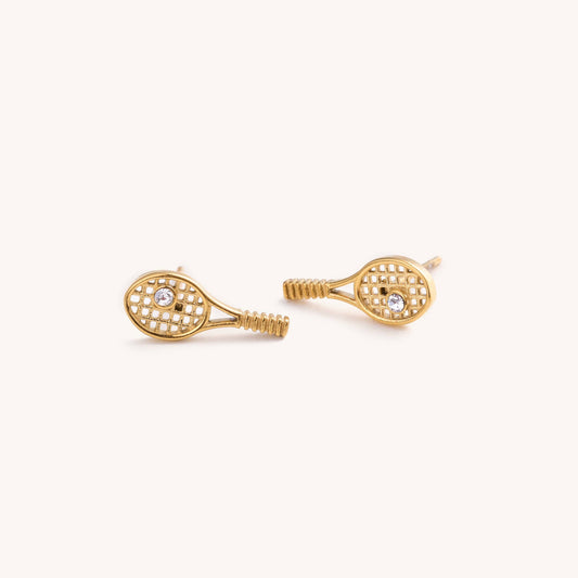 Tennis Racket Stud Earrings